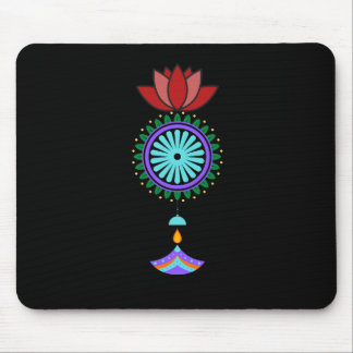 Tapis De Souris Adeptes spirituels à fleurs de lotus
