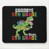 Tapis De Souris Adieu 5e année Bonjour 6e année T Rex Dinosaur (Devant)