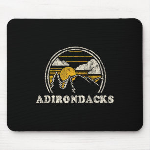 Tapis De Souris Adirondacks New York Ny T Shirt Vintage Randonnée