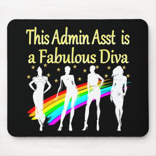 TAPIS DE SOURIS ADMIN ASST EST UN DIVA FABULEUX (Devant)