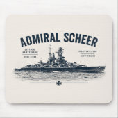 Tapis de souris Admiral Scheer (Devant)