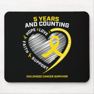 Tapis De Souris Ado Garçons Filles Enfants 5 ans Or Enfance Cancer