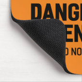 Tapis De Souris Adolescent dangereux d'avertissement Mousepad (Coin)