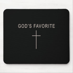 Tapis De Souris Adolescente Dieu Préféré Christianisme Minimaliste