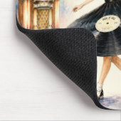 Tapis De Souris Adolescente rétro dansant sur le jukebox (Coin)