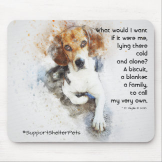 Tapis De Souris Adopter Un Abri - Beagle