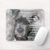 Tapis De Souris Adopter Un Abri Pour Animaux - Pit Bull (Avec souris)