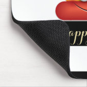 Tapis De Souris Adorable arc-en-ciel Emoji, strié (Coin)