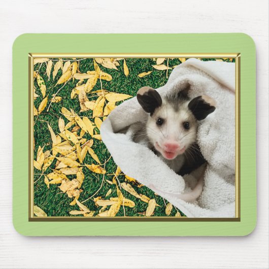 Tapis De Souris Adorable Bébé Opossum Mignon (Devant)