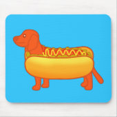 Tapis De Souris Adorable Dachshund Hot Dog (Devant)