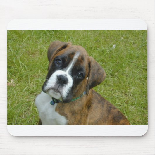 Tapis de souris adorable de chiot de boxeur (Devant)