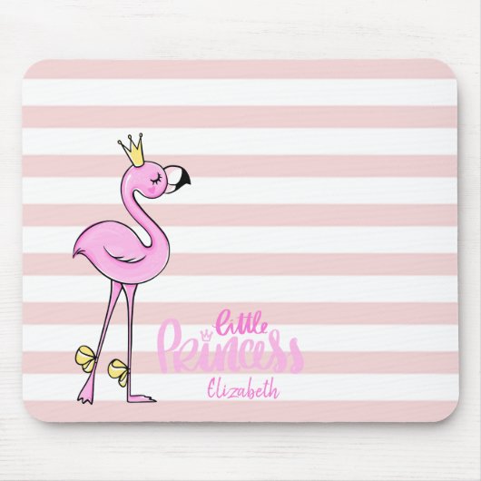 Tapis De Souris Adorable Flamant rose rose rose Blancs rose (Devant)