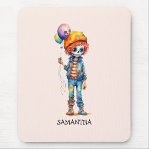 Tapis De Souris Adorable Kid Zombie - Jolie Halloween (2)