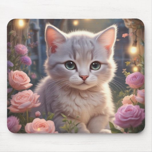 Tapis De Souris Adorable Kitten Mousepad (Devant)