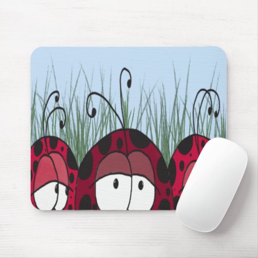 Tapis De Souris adorable Ladybugs (Avec souris)