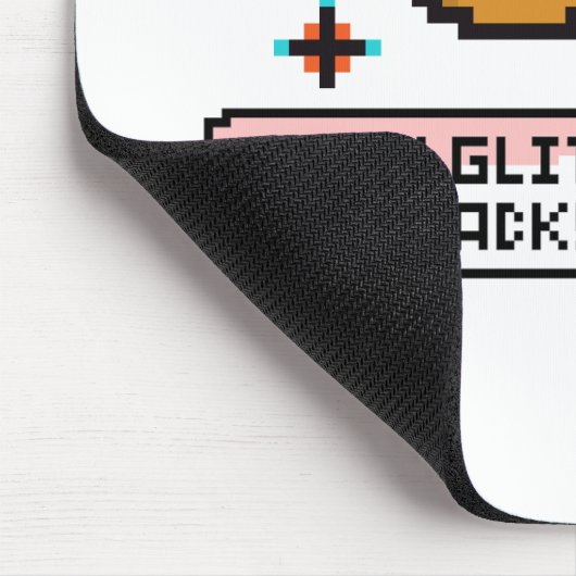 Tapis De Souris Adorable Nerd Puppy with Glasses (Coin)