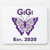Tapis De Souris Adorable Papillon Gigi "Est 2020" (Devant)