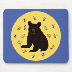 Tapis De Souris Adorable Petit Miel Ours