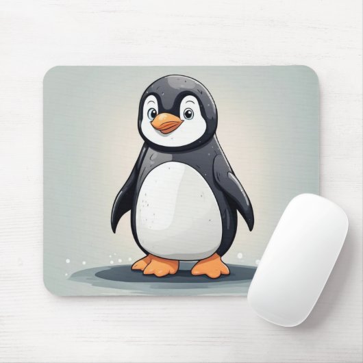Tapis De Souris adorable petit pingouin (Avec souris)