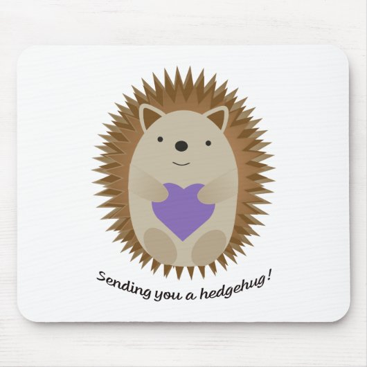 Tapis De Souris Adorable Sending You A Hedgehug Hedgehog (Devant)