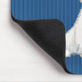 Tapis De Souris Adorable Souris blanc Terrier West Highland (Coin)