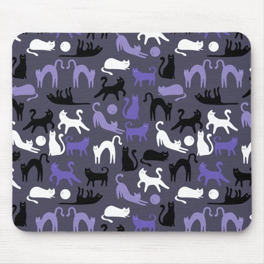 Tapis De Souris Adorable Yoga mignon Pots de chat (Devant)