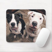 Tapis De Souris adorables chiots pitbull chiens (Avec souris)