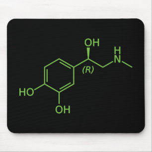 Tapis De Souris Adrenaline Molecule Chemical Diagram