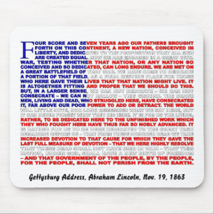 Tapis De Souris Adresse de Gettysburg