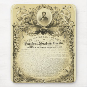 Tapis De Souris Adresse inaugurale d'Abraham Lincoln le 4 mars