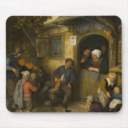 Tapis De Souris Adriaen van Ostade - Le Fiddler (Devant)