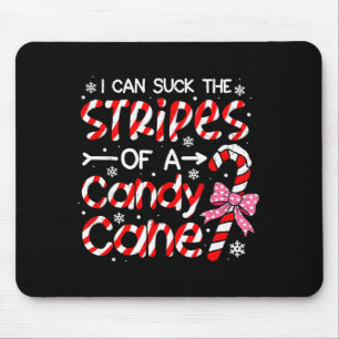 Tapis De Souris Adulte Noël Drôle Canne à Sucre Naughty Noël Fête
