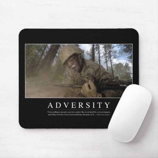 Tapis De Souris Adversité : Devis inspirant (Avec souris)