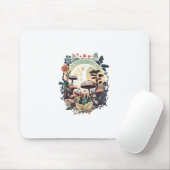 Tapis De Souris Aesthetic Goblincore And Cottagecore Mushroom Calm (Avec souris)