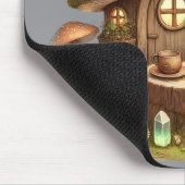 Tapis De Souris "Aesthetic Mushroom House & Elf Mouse Pad (Coin)