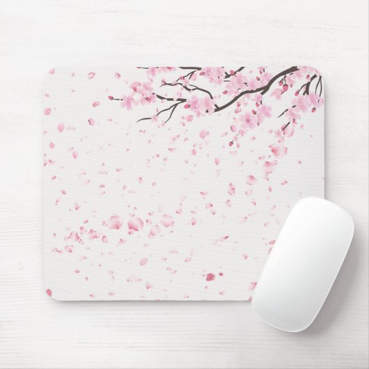 Tapis De Souris Aesthetic Spring Floral Pattern Desk Accessory  (Avec souris)