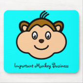 Tapis De Souris Affaires de singe importantes Mousepad (Devant)