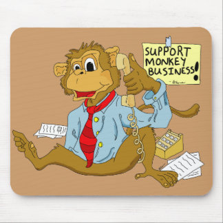 Tapis De Souris Affaires de singe Mousepad
