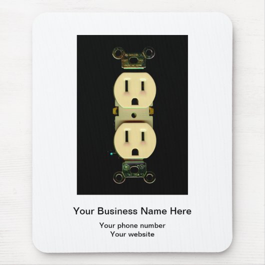 Tapis De Souris Affaires électriques d'électriciens de débouché (Devant)