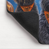 Tapis De Souris Affenpinscher Halloween Éffrayant (Coin)