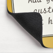 Tapis De Souris Affichage de texte personnalisé sur l'or dégradé (Coin)