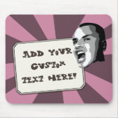 Tapis De Souris Affichage de texte personnalisé sur n'importe quel (Devant)