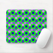 Tapis De Souris Affichage des points Pad de souris vert violet (Avec souris)