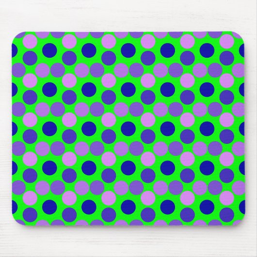 Tapis De Souris Affichage des points Pad de souris vert violet (Devant)
