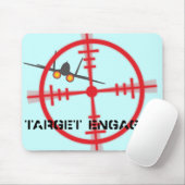 Tapis De Souris Affichage pilote du simulateur de vol cible (Avec souris)