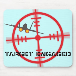 Tapis De Souris Affichage pilote du simulateur de vol cible