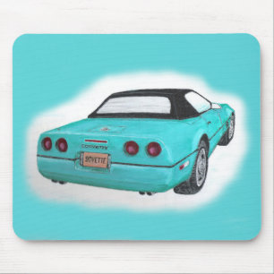 Tapis De Souris Affiche Corvette 1990