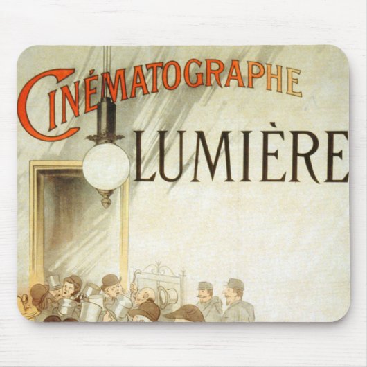 Tapis De Souris Affiche de cinéma de frères de Lumière (Devant)