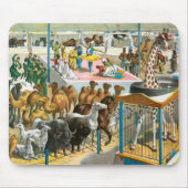 Tapis De Souris Affiche De Cirque Des Personnes De Différentes Nat (Devant)