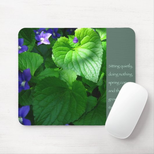 Tapis De Souris Affiche de citation de proverbe de zen (Avec souris)